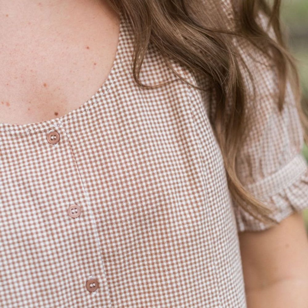 ISO Neuflora Leland Top In Gingham size Small - Picture 2 of 2